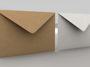 3d envelope size-c5 banker 3D Model