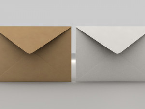 3d envelope size-c5 banker 3Dモデル