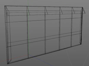 3d envelope size dl wallet 3D Model