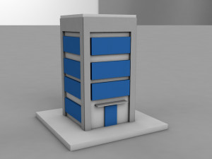 3d building icon Modelo 3D