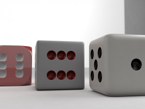 3d dice Modelo 3D