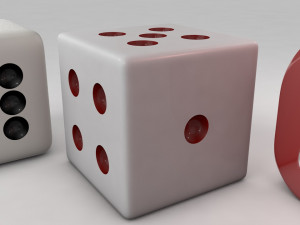 3d dice Modelo 3D