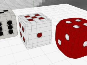 3d dice 3D Model