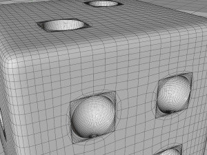 3d red dice 3D Model