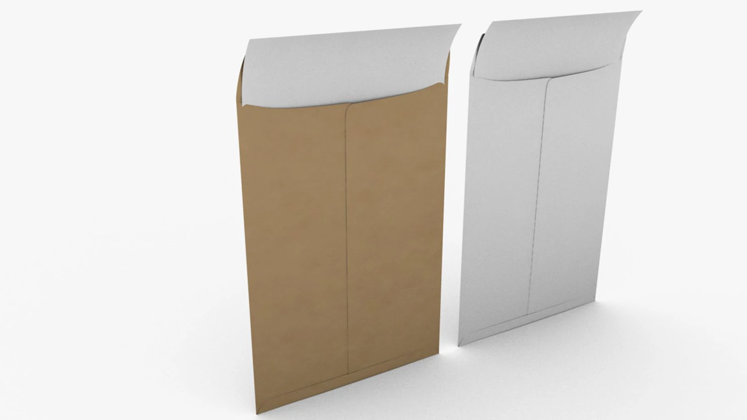 3d envelope with paper 3D Model .c4d .max .obj .3ds .fbx .stl .blend