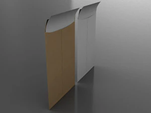 3d envelope with paper 3D Model