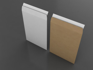 3d envelope with paper 3Dモデル