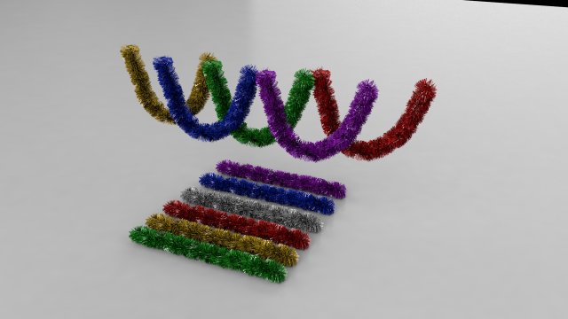 tinsel 3D Model .c4d .max .obj .3ds .fbx .stl .blend 