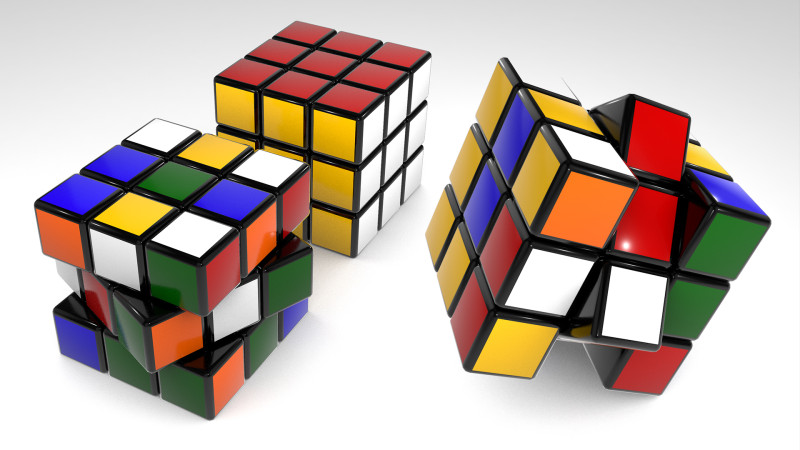 Animated Rubik s Cube Modelo 3D .c4d .max .obj .3ds .fbx .stl .blend