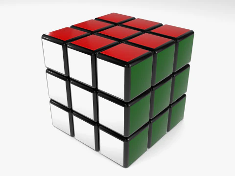 Animated Rubik s Cube 3D Model
