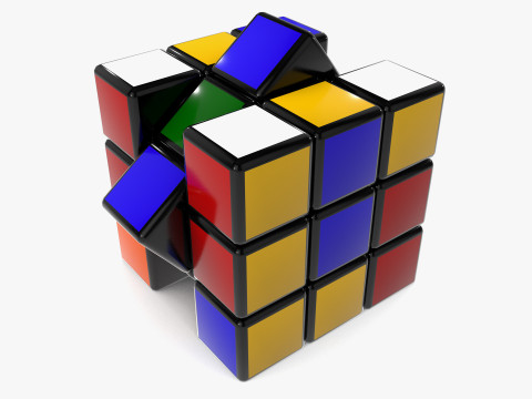 Animated Rubik s Cube Modelo 3D