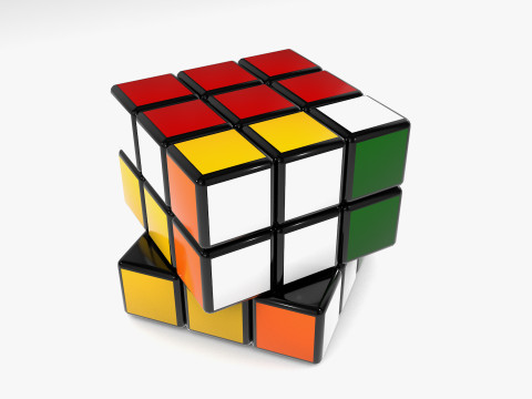 Animated Rubik s Cube Modelo 3D