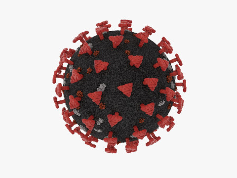 Corona Virus Covid 19 Modello 3D