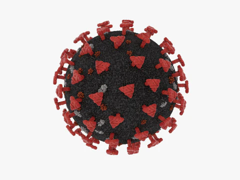 Corona Virus Covid 19 3D Model