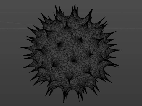 Corona Virus Covid 19 3D Model