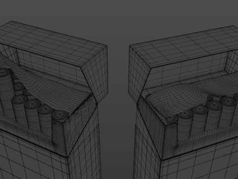 Cigarette Pack with box Modelo 3D