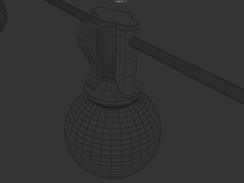 Garland Outdoor String Lights 3Dモデル
