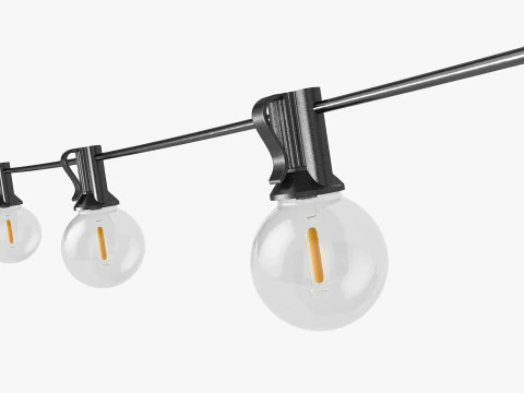 Garland Outdoor String Lights 3D Model