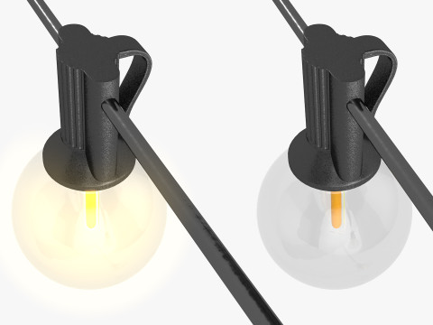 Garland Outdoor String Lights 3Dモデル