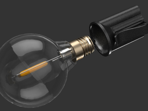 Garland Outdoor String Lights 3Dモデル