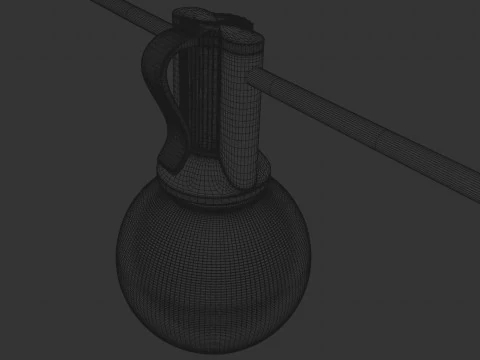 Garland Outdoor String Lights 3D Model
