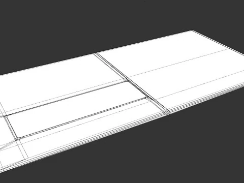Air Mail Window Envelope Size DL Style BANKER 3D Model
