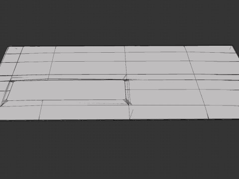 3D Air Mail Window Envelope Size DL Style POCKET 3D 模型