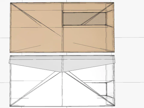 Envelope Size DL Style Window BANKER 3D Model