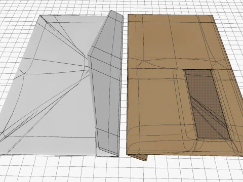 Envelope Size DL Style Window BANKER 3D Model