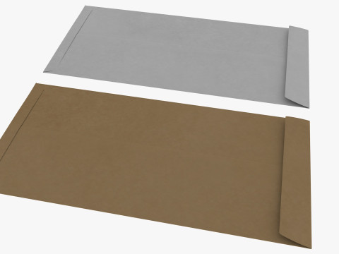 Envelope Size DL Style Window POCKET Modèle 3D