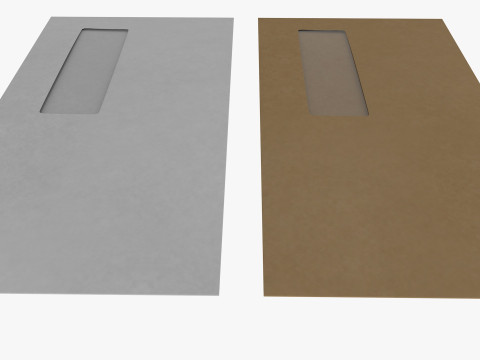 Envelope Size DL Style Window POCKET Modèle 3D