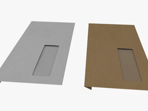 Envelope Size DL Style Window WALLET 3D Model