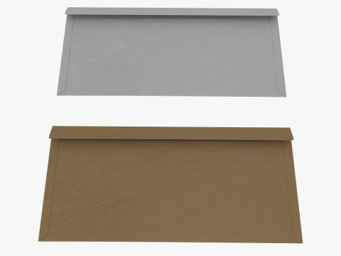 Envelope Size DL Style Window WALLET Modelo 3D