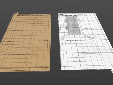 Envelope Size DL Style Window WALLET 3D Model