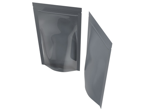 Zipper Storage Bag Stand Up Pouch Food Package 3D Model