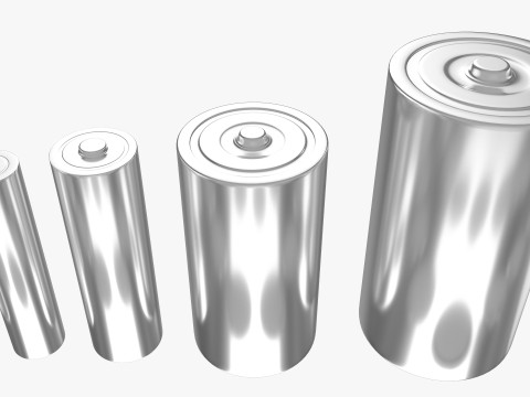 All Types Of Batteries 3D 모델