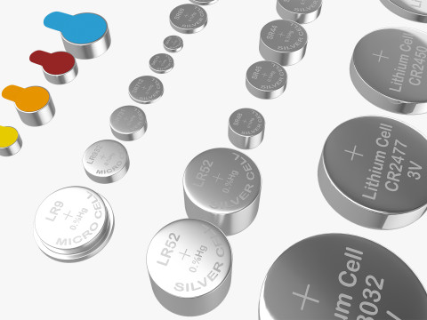 All Types Of Batteries 3D 모델
