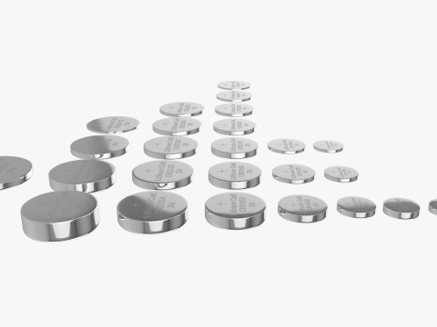 All Size Lithium Battery Cells Modelo 3D