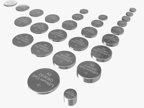 All Size Lithium Battery Cells Modelo 3D