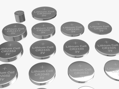 All Size Lithium Battery Cells Modelo 3D