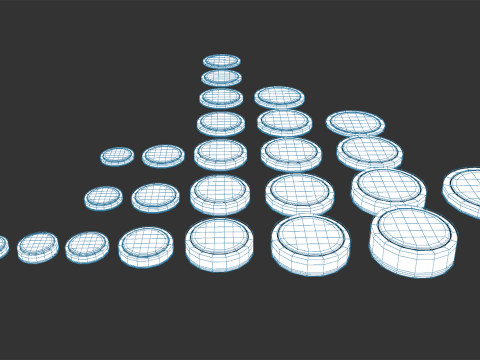 All Size Lithium Battery Cells Modelo 3D