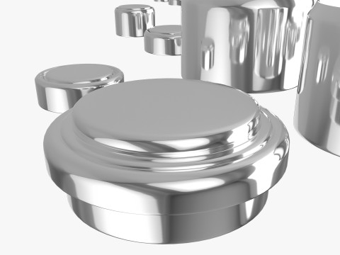 All Size Silver Oxide and Alkaline Battery Cells 3D 模型