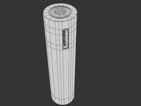 AAA Battery Cell with Type C USB 3D Model