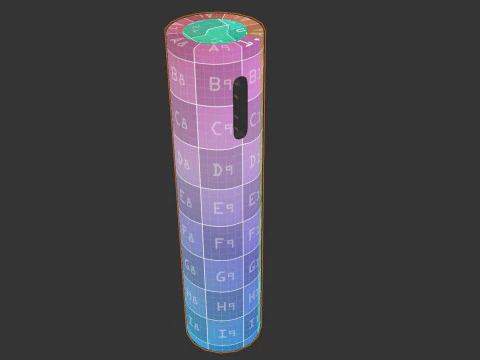 AAA Battery Cell with Type C USB 3D Model