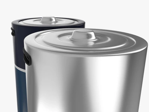 C Battery Cell with Type C USB 3D Model