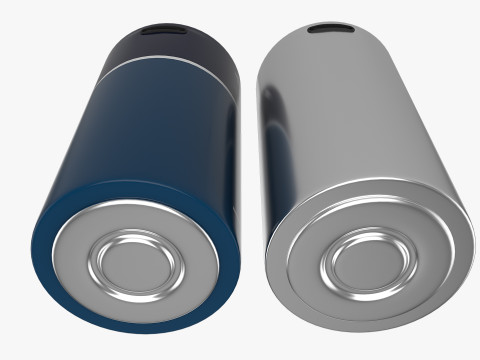 C Battery Cell with Type C USB 3D Modell