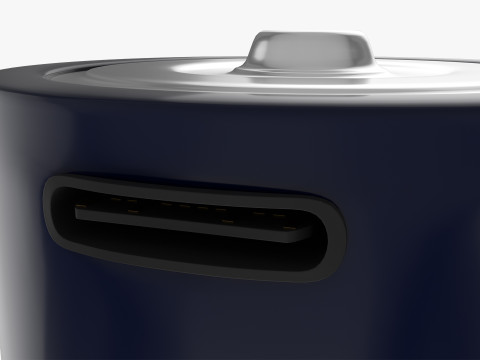 C Battery Cell with Type C USB 3D Modell