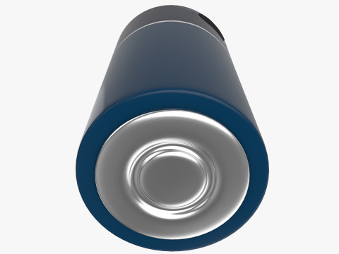 C Battery Cell with Type C USB 3D Modell