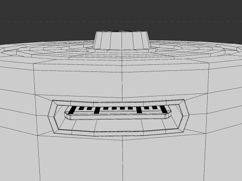 C Battery Cell with Type C USB 3D Modell