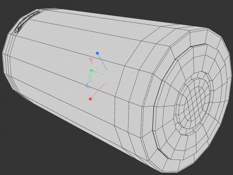 C Battery Cell with Type C USB 3D Model